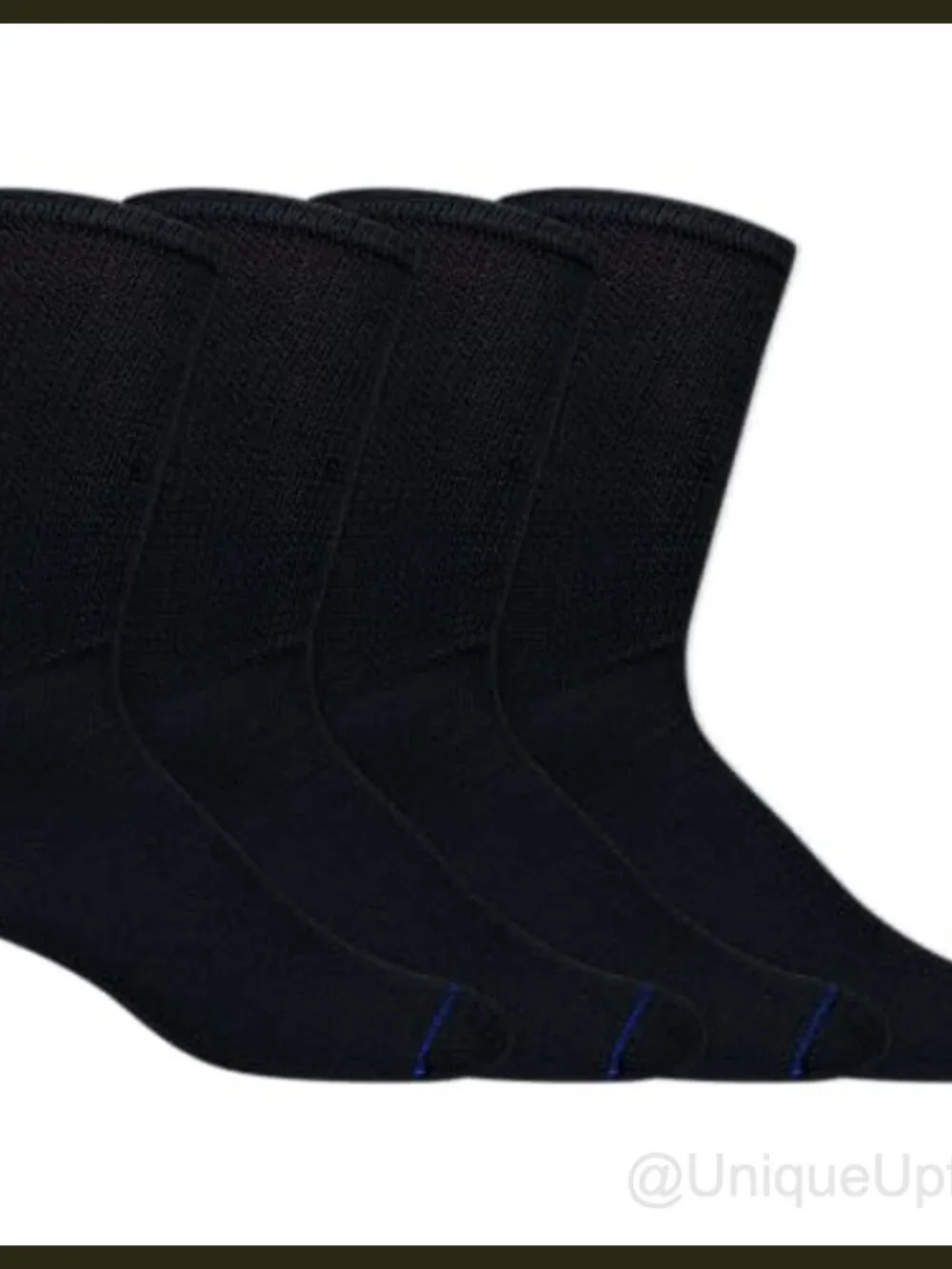 Diabetic Circulatory Non-Binding Cushioned Crew Socks 4 Pairs